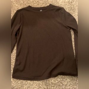 shein brown long sleeve